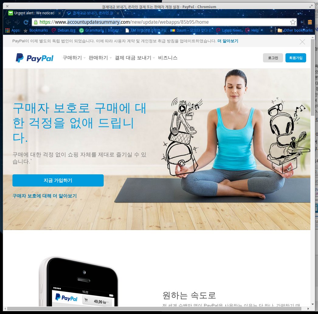 paypal-phishing2.jpg 페이팔 피싱(Phishing) 메일과 정교한 가짜 페이지