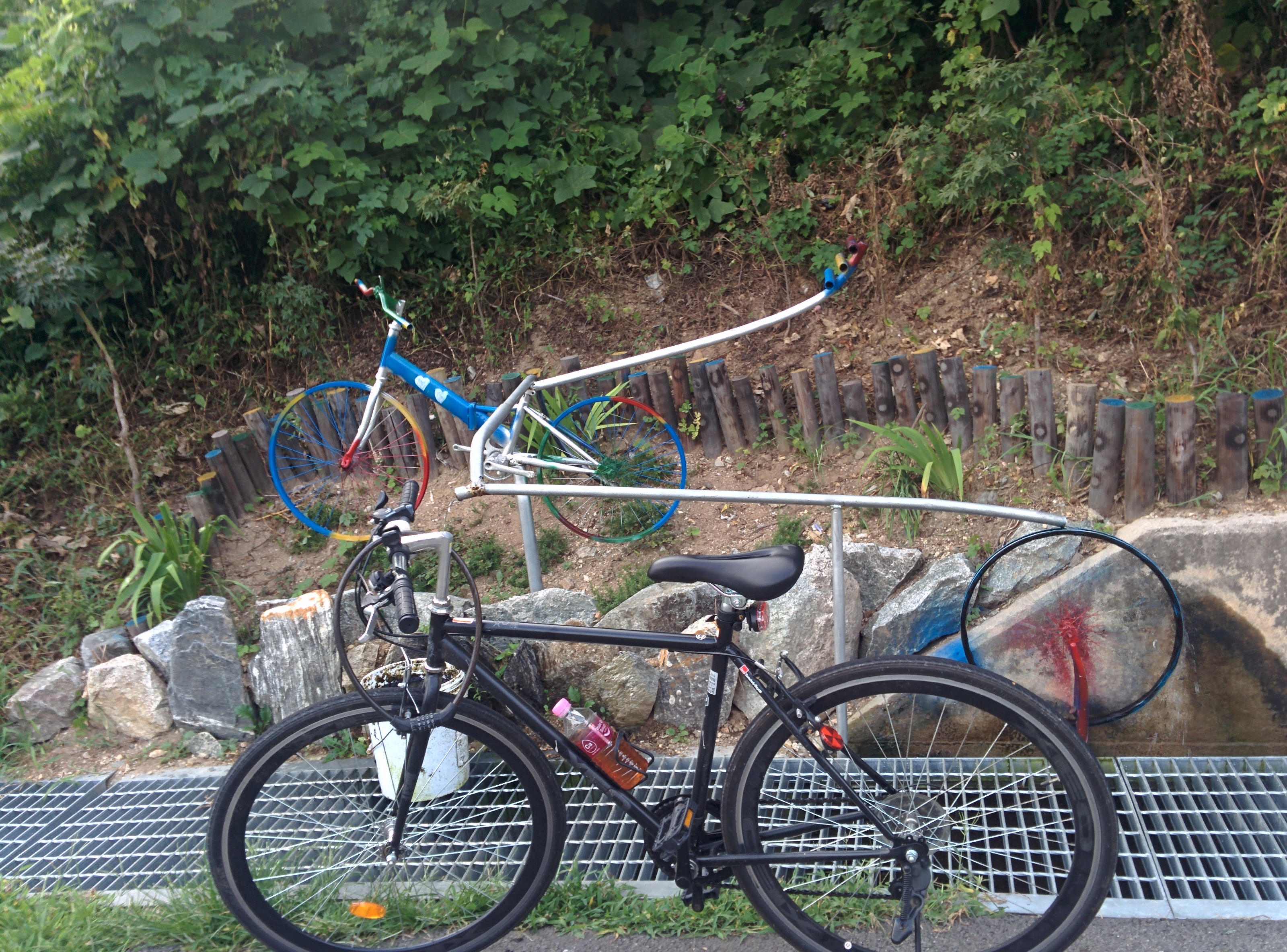 IMG_20150823_174241.jpg 세종시 자전거도로에는 자전거 조각이 몇 개 있다.